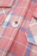 Load image into Gallery viewer, Plaid Button Up Long Sleeve Shacket
