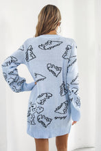 Load image into Gallery viewer, Dinosaur Pattern V-Neck Sweater Dress
