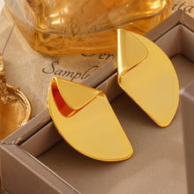 Load image into Gallery viewer, 18K Gold-Plated Irregular Fan-Shaped Earrings
