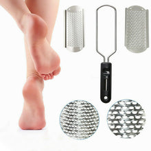 Load image into Gallery viewer, Pro 2 In1 Foot Callus Remover File Rasp Scraper Cracked Pedicure Rough Tool Colossal Foot Scrubber Foot File Foot Rasp Callus Remover Stainless Steel Foot Grater Foot Care Pedicure Tools
