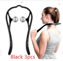 Load image into Gallery viewer, Plastic Pressure Point Therapy Neck Massageador Massagem Relieve Hand Roller Neck Massager For Neck Shoulder Trigger Point
