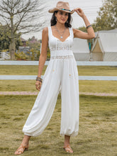 Load image into Gallery viewer, Backless Wide Strap Wide Leg Jumpsuit
