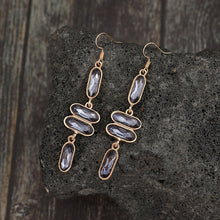 Load image into Gallery viewer, Alloy Colourful Stone Earrings
