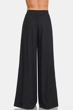 Load image into Gallery viewer, Zenana Pleated Linen Blend Wide Leg Pants
