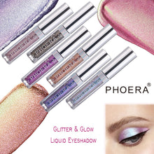 Load image into Gallery viewer, PHOERA Magnificent Metals Glitter and Glow Liquid Eyeshadow 12 Colors
