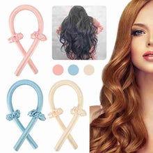 Load image into Gallery viewer, Heatless Curling Rod Curls Silk Ribbon Curlers Sleeping Soft Headband Wave
