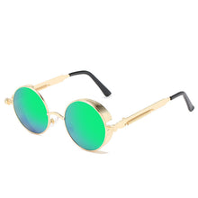 Load image into Gallery viewer, Round Frame Retro Frame Punk Sunglasses Trendy Sunglasses Color Lens HD Sunglasses
