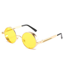 Load image into Gallery viewer, Round Frame Retro Frame Punk Sunglasses Trendy Sunglasses Color Lens HD Sunglasses
