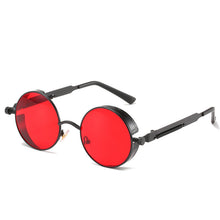 Load image into Gallery viewer, Round Frame Retro Frame Punk Sunglasses Trendy Sunglasses Color Lens HD Sunglasses
