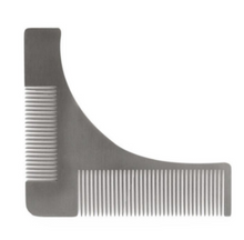 Load image into Gallery viewer, Beard Styling Template Grooming Tool Beard Brush Stainless Steel
