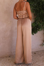 Load image into Gallery viewer, Ruffled Sleeveless Top and Wide Leg Pants Set
