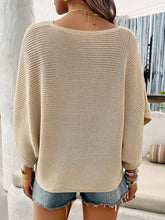 Load image into Gallery viewer, V-Neck Batwing Sleeve Knit Top
