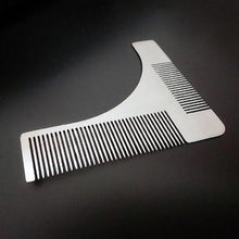 Load image into Gallery viewer, Beard Styling Template Grooming Tool Beard Brush Stainless Steel
