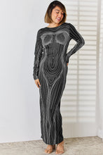 Load image into Gallery viewer, Cutout Round Neck Long Sleeve Maxi Dress
