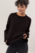 Load image into Gallery viewer, HYFVE Round Neck Dropped Shoulder Ribbed Sweater
