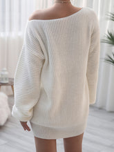 Load image into Gallery viewer, Rib-Knit Mini Sweater Dress
