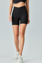 Load image into Gallery viewer, V-Waist Ribbed Sports Biker Shorts with Pockets
