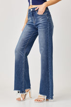 Load image into Gallery viewer, Risen Full Size High Rise Frayed Hem Wide Leg Jeans
