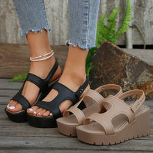 Load image into Gallery viewer, Open Toe Wedge Sandals
