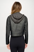 Load image into Gallery viewer, Coalition LA Snap Down Cropped Hooded Jacket
