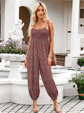 Load image into Gallery viewer, Printed Spaghetti Strap Jumpsuit
