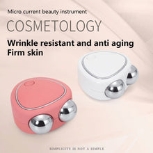 Load image into Gallery viewer, Portable Facial Micro-current Beauty Instrument For Lifting Thinning And Reducing Edema With Double Roller Massager
