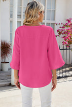 Load image into Gallery viewer, V-Neck Three-Quarter Sleeve Top
