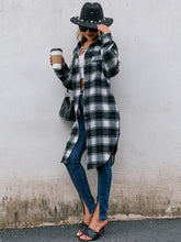 Load image into Gallery viewer, Plaid Button Up Long Sleeve Shacket
