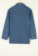 Load image into Gallery viewer, Pocketed Long Sleeve Denim Jacket
