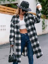 Load image into Gallery viewer, Plaid Button Up Long Sleeve Shacket
