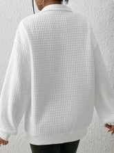 Load image into Gallery viewer, Collared Neck Long Sleeve Sweatshirt
