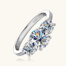 Load image into Gallery viewer, 3 Carat Moissanite 925 Sterling Silver Ring
