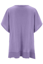 Load image into Gallery viewer, Slit V-Neck Half Sleeve Knit Top
