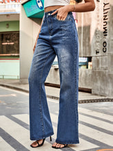 Load image into Gallery viewer, High Rise Bootcut Jeans with Pockets
