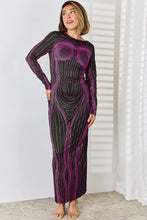 Load image into Gallery viewer, Cutout Round Neck Long Sleeve Maxi Dress
