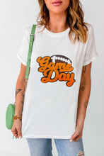 Load image into Gallery viewer, GAME DAY Round Neck Short Sleeve T-Shirt
