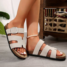 Load image into Gallery viewer, Open Toe Hollow Buckle Sandals
