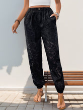 Load image into Gallery viewer, Perfee Pocketed Lace Elastic Waist Pants
