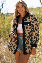 Load image into Gallery viewer, Leopard Button Up Long Sleeve Jacket
