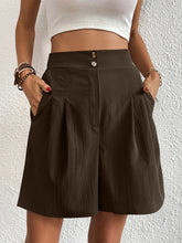 Load image into Gallery viewer, High Waist Shorts with Pockets
