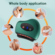 Load image into Gallery viewer, Eletric Bianstone Gua Sha Board Tools Hot Compress Heating Vibration Back Facial Massager Meridian Lymphatic Drainage Scraping Heating Vibration Scraping Neck Face Skin Lifting Removal Wrinkle Tool
