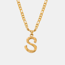 Load image into Gallery viewer, Titanium Steel Letter Pendant Necklace
