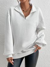 Load image into Gallery viewer, Collared Neck Long Sleeve Sweatshirt
