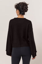 Load image into Gallery viewer, HYFVE Round Neck Dropped Shoulder Ribbed Sweater
