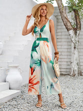 Load image into Gallery viewer, Cutout Printed Wide Strap Jumpsuit
