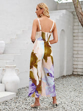 Load image into Gallery viewer, Cutout Printed Wide Strap Jumpsuit
