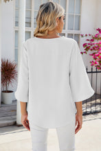 Load image into Gallery viewer, V-Neck Three-Quarter Sleeve Top
