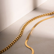 Load image into Gallery viewer, 18K Gold-Plated Double Layered Necklace
