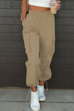 Load image into Gallery viewer, Drawstring Elastic Waist Pants with Pockets
