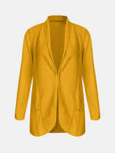 Load image into Gallery viewer, Collared Neck Long Sleeve Blazer
